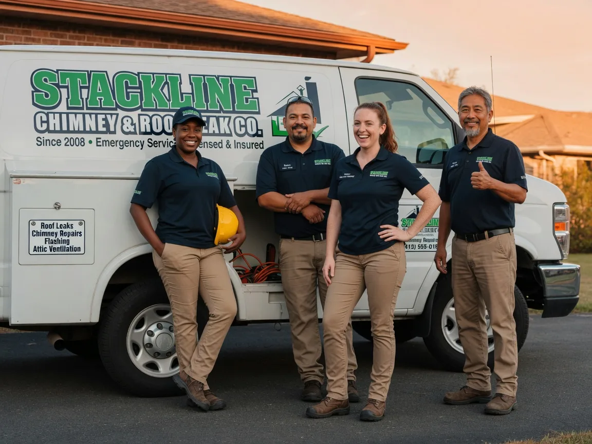 Chimney flashing repair company in Hunter, OK